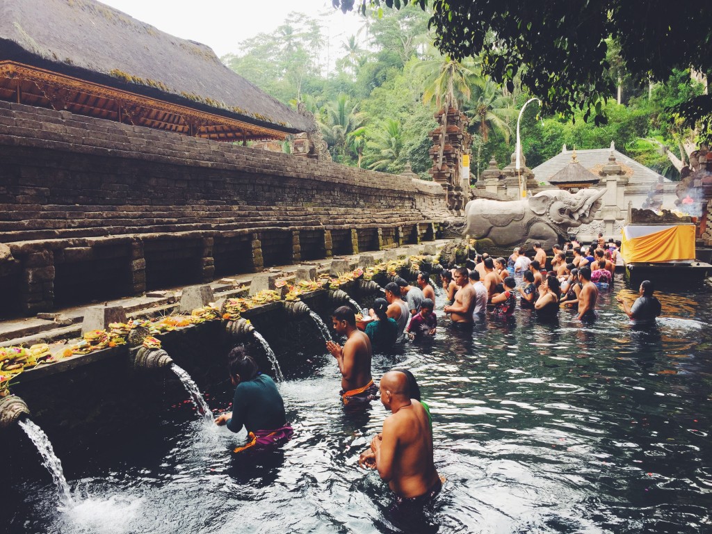 Getting cleansed at the water temple 