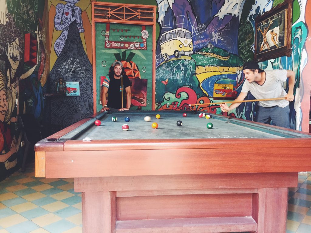 Just mindin' our own business - trying to play some pool 