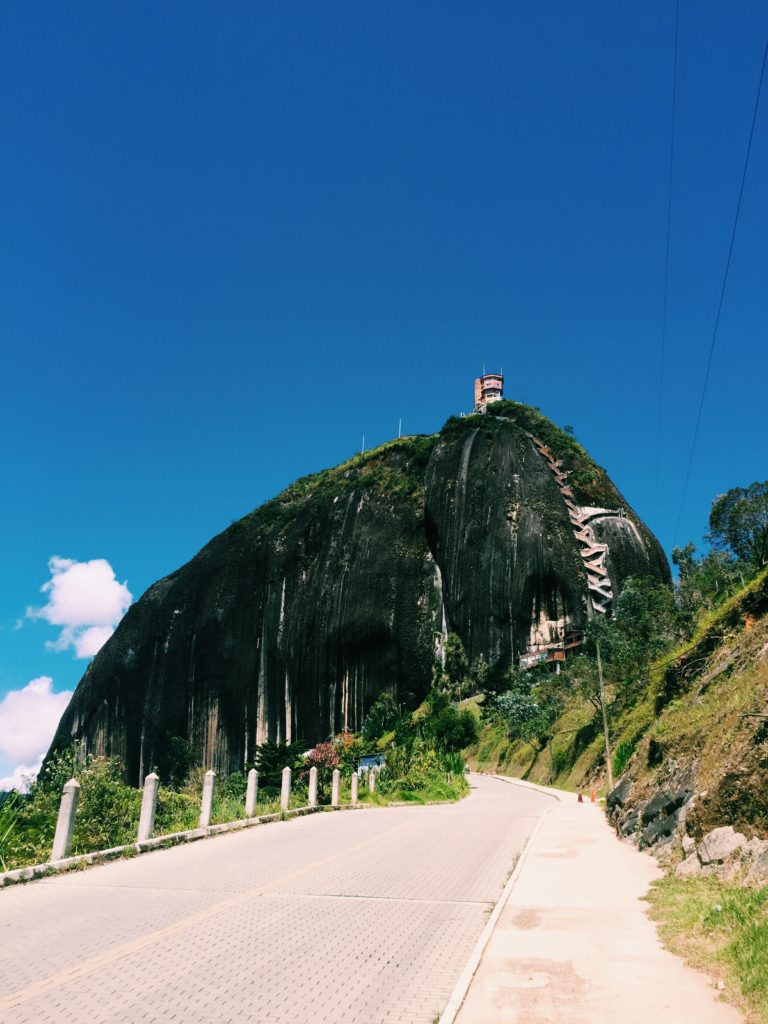 The climb in Guatape to El Penol 
